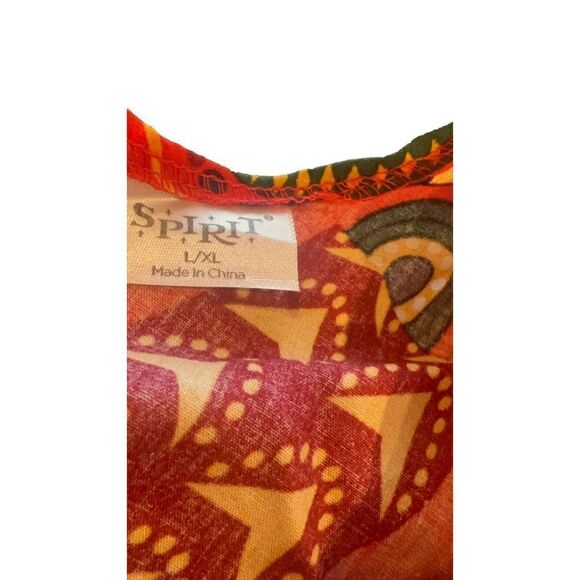 Men's Spirit Halloween Shirt L/XL Red Yellow costume - Picture 6 of 7